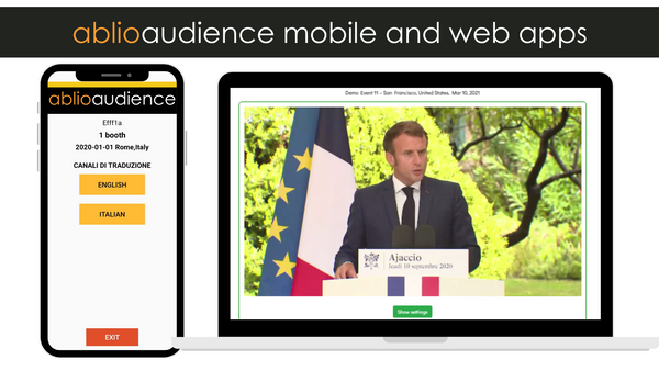 New Ablioconference web app release for multilingual virtual events